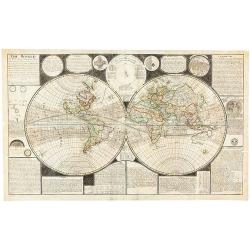 The World: A New and Correct Map laid down & described according to the latest discoveries. . .