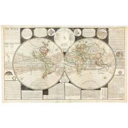 The World: A New and Correct Map laid down & described according to the latest discoveries. . .