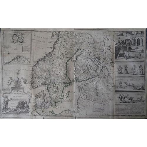 Old map image download for A New Map of Denmark and Sweden.