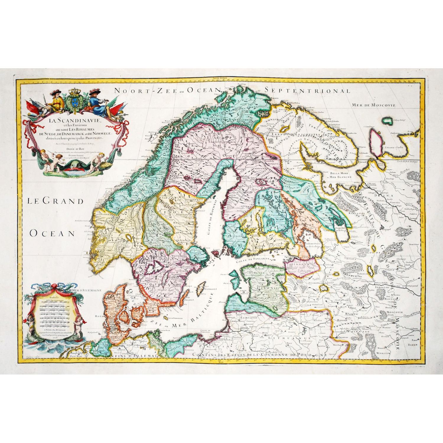 [Map of Scandinavia] La Scandinavie, et les Environs.