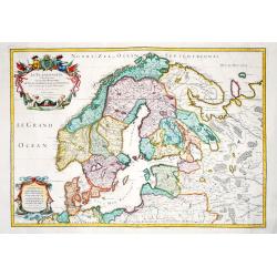 [Map of Scandinavia] La Scandinavie, et les Environs.
