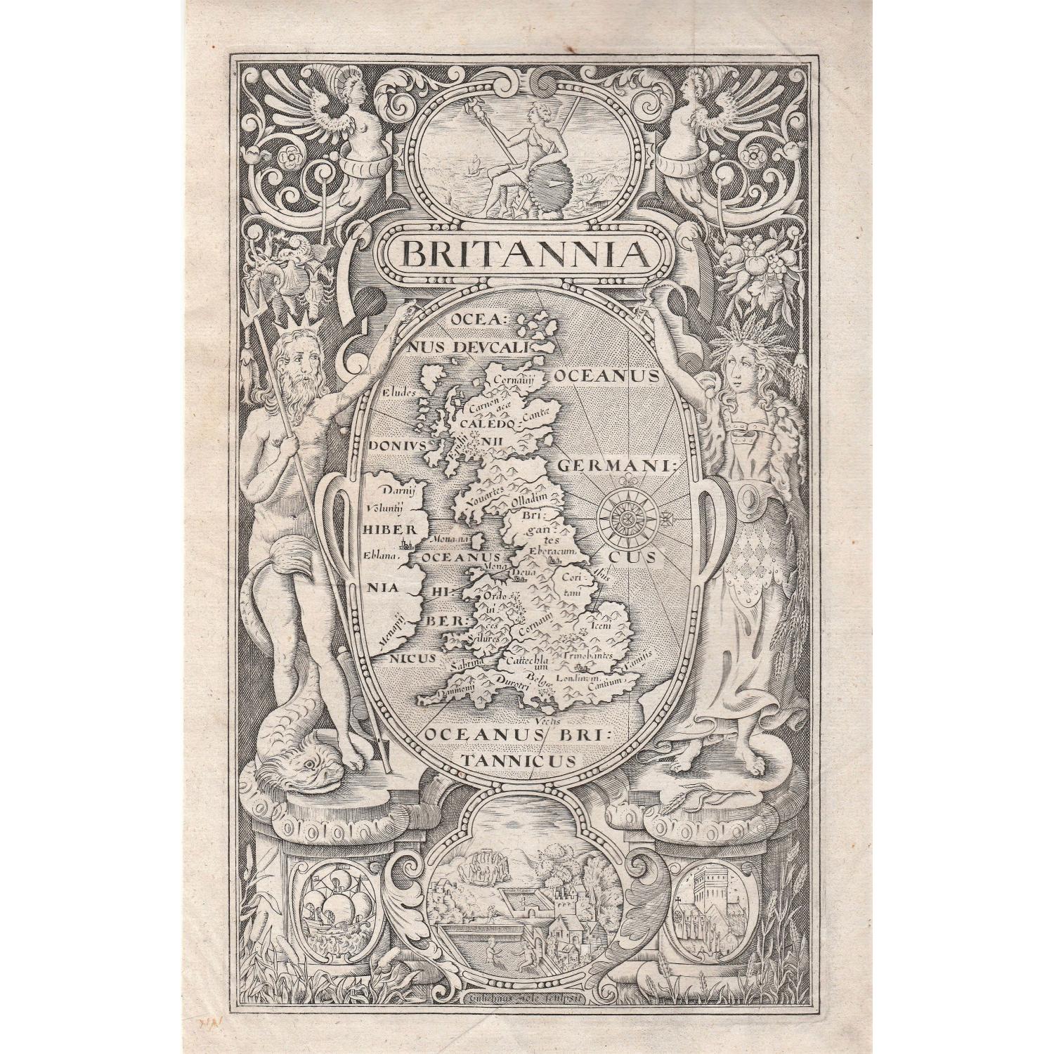 'Britannia' Frontispiece - William Camden. 