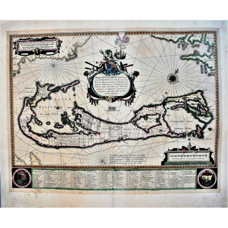 Mappa Aestivarum Insularum alias Barmudas.