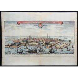 Hafnia Metropolis et Portus Celeberrimus Daniae. [Coppenhagen]