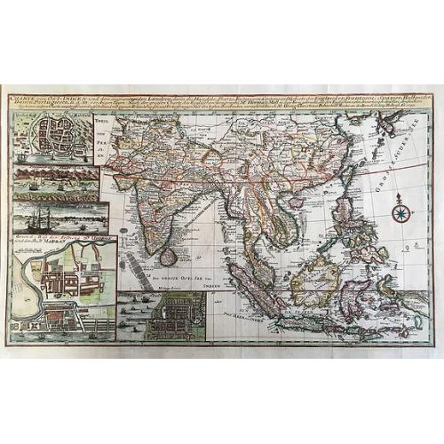 Old map image download for Charte von Ost-Indien und den Angraentzenden Laendern.