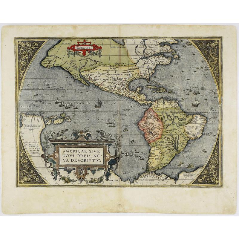 Americae Sive Novi Orbis Nova Descriptio.