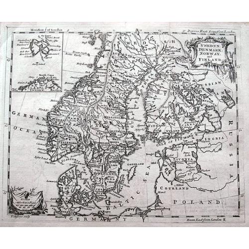 Old map image download for Sweden, Denmark, Norway and Finland.