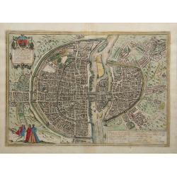 Lutetia, vulgari nomine Paris, urbs Galliae maxima. . . [with French text on verso]
