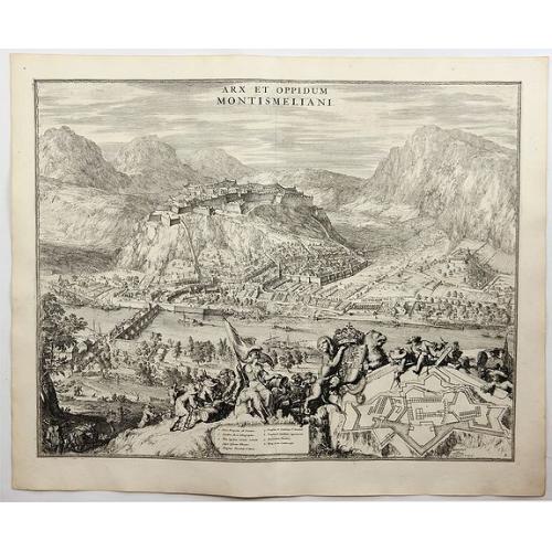 Old map image download for Arx et Oppidum Montismeliani.