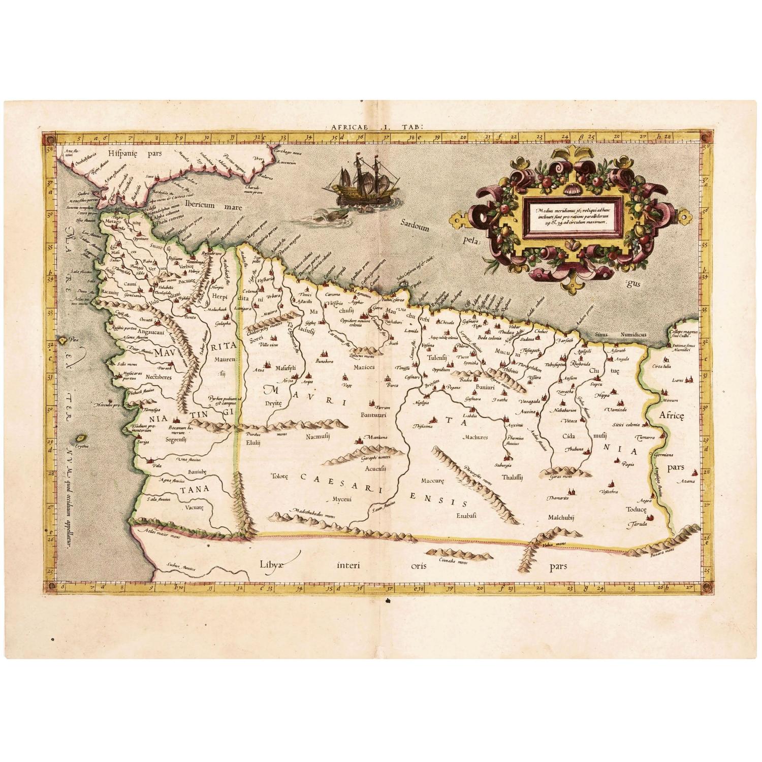 The Work of Two of History's Greatest Geographers. Morocco/ Algeria/ Tunisia/ Spain. Afr: I Tab: