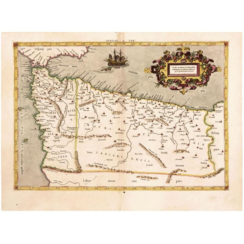The Work of Two of History's Greatest Geographers. Morocco/ Algeria/ Tunisia/ Spain. Afr: I Tab: