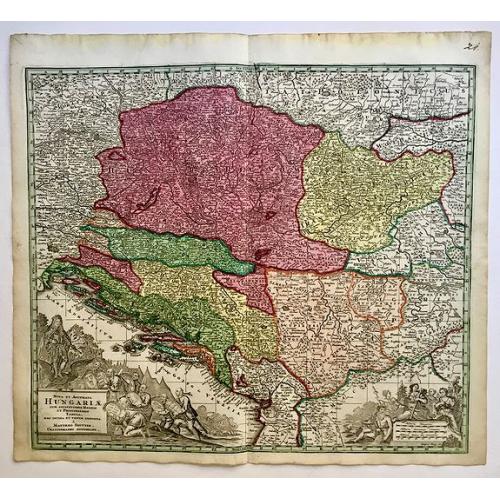 Old map image download for Nova et Accurata Hungariae cum adiacentib.