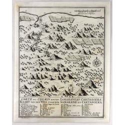 Carte du Chemin Entre Samarang et Cartasoera.