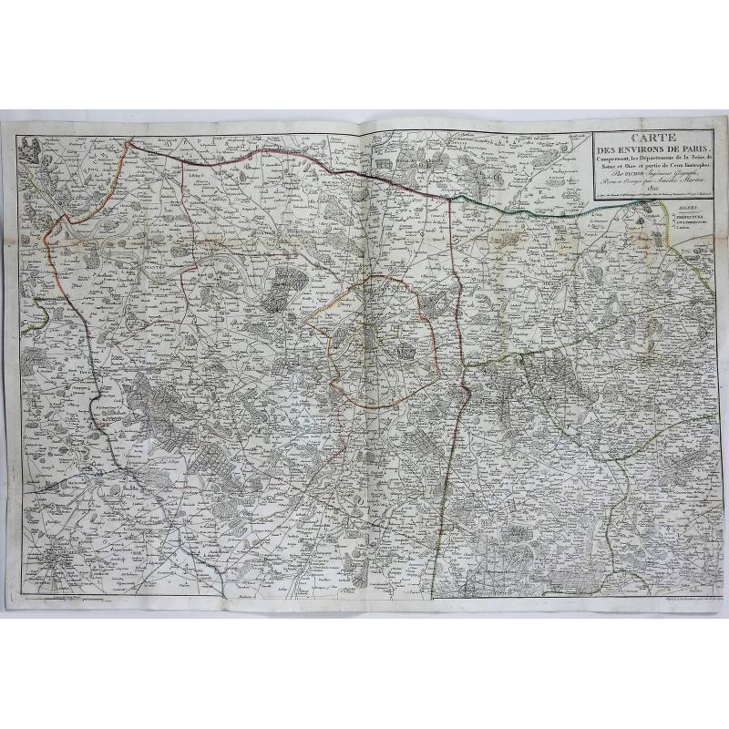 Carte des Environs de Paris.