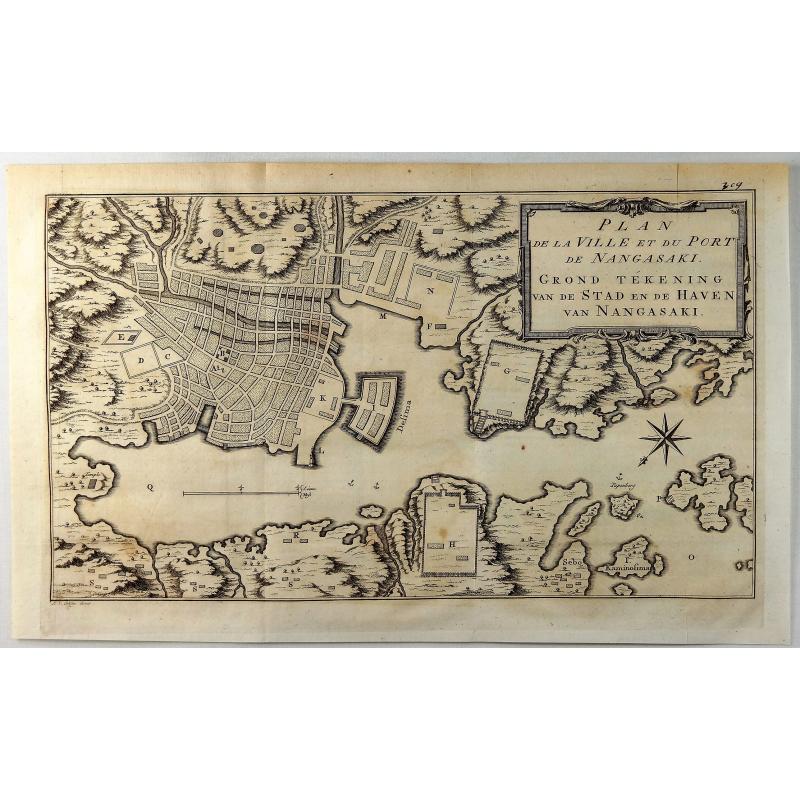 Plan de la Ville et du Port de Nangasaki.
