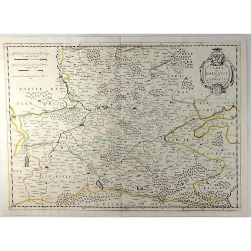 Old map image download for Carte de Hainavit et Cambresis.