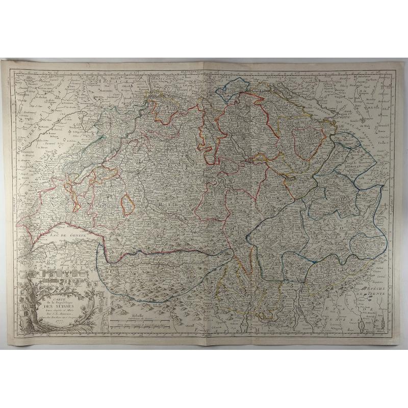 Carte de la Republique des Suisses.