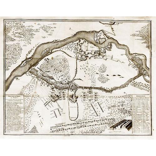 Old map image download for The Great Northern War. Narva siege 1700. Swedish-Russian battle.
