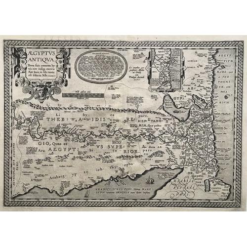 Old map image download for Aegyptus Antiqua Terra suis contenta bonnis. . . 