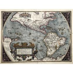 Americae sive Novi Orbis Nova Descriptio (Dutch text edition).