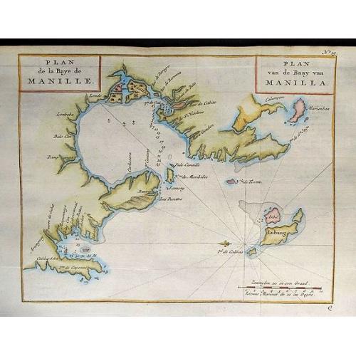 Old map image download for Carte de la Baye de Manille / Plan van de Baay van Manilla.