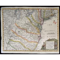 A Map of the British American Plantations extending from Boston in New England to Georgia. . .