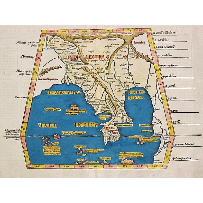 Tabula IX Asia (map of Bengal and Burma.).