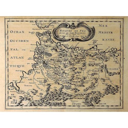 Old map image download for Royaume de Fez Divise en Sept Provinces. . .