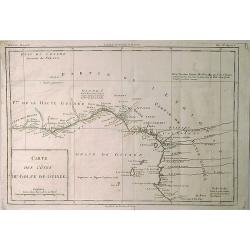 Carte des Cotes du Golfe de Guinee. 