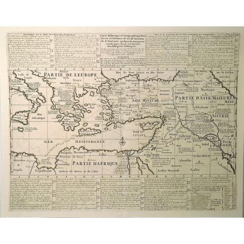 Old map image download for Carte Historique et Geographique pour Servir a L'Histoire Ste et a la Vocation de St. Paul. . .