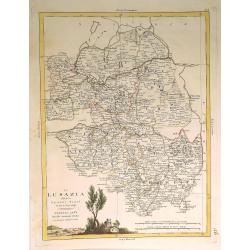 La Lusazia Divisa Ne'Suoi Stati di Nuova Projezione.