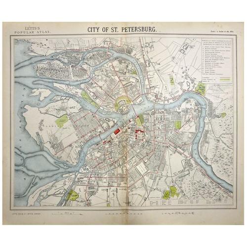 Old map image download for CITY OF ST. PETERSBURG.
