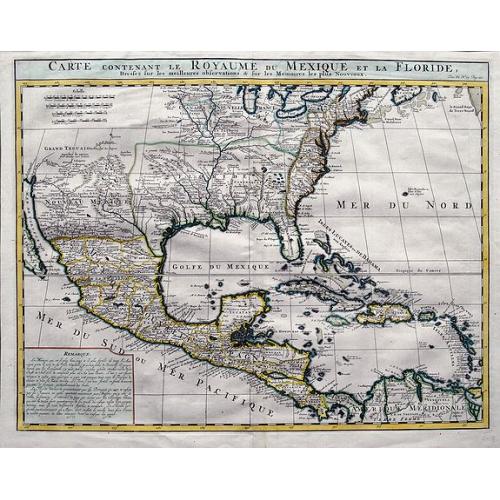 Old map image download for Carte contenant le Royaume du Mexique et la Floride. . .