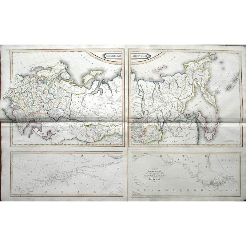 Russian Empire / Chart of the communication between the archipelago and Black Sea.
