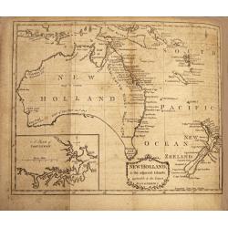 New Holland & the Adjacent Islands , Agreeable to the Latest Discoveries.