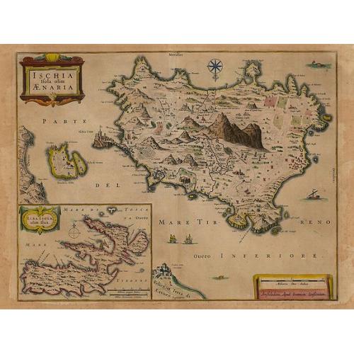 Old map image download for Ischia Isola Olim Aenaria. 