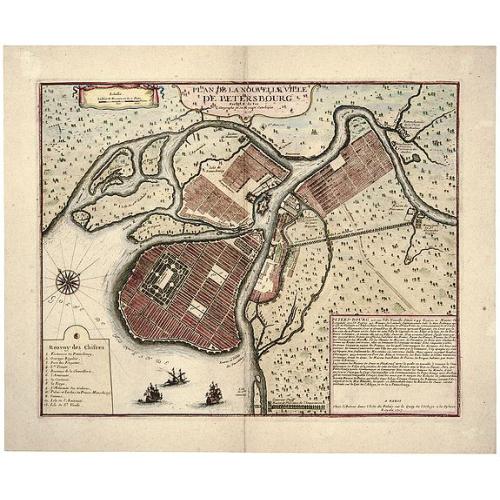 Old map image download for Plan De La Nouvelle Ville De Petersbourg. . .
