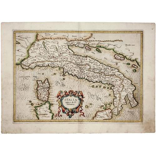 Old map image download for Italia Antica di Cl: Tolmeo.