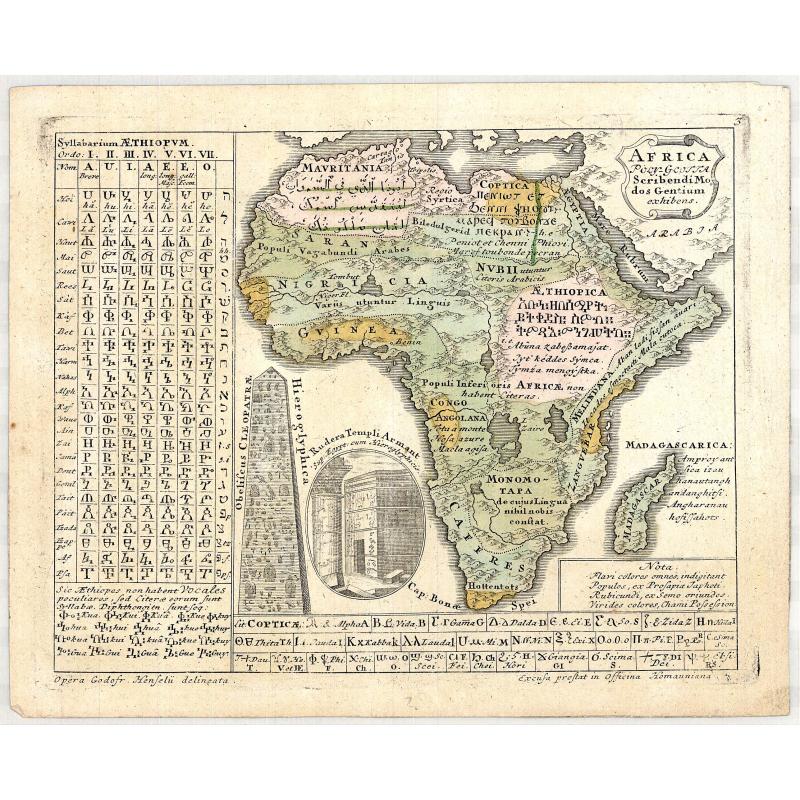 AFRICA Poly Glotta Scribendi Modos Gentium. . .