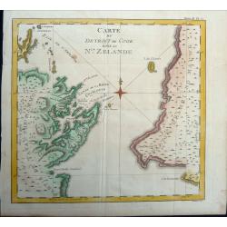 Carte du Detroit de Cook dans la Nle. Zelande. Tome III Pl. 11.