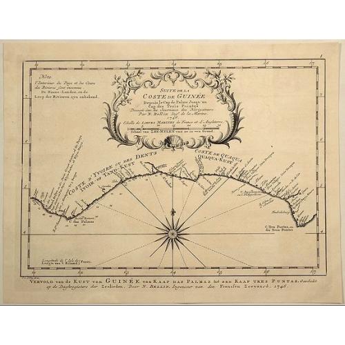 Old map image download for Suite de la Coste de Guinee Depuis le Cap de Palme Jusqu' au Cap des Trois Pointes...