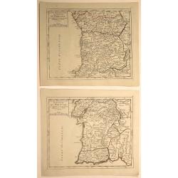 Partie Meridionale (and Septentrionale) du Royaume de Portugal. (2 Maps)