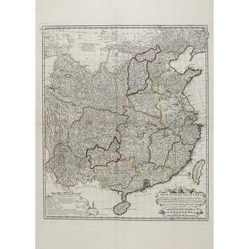 Old map image download for Carte Generale de la Chine Dressée sur les Cartes Particulieres Que l' Empereur Chang-Hi a fait lever sur les lieux...