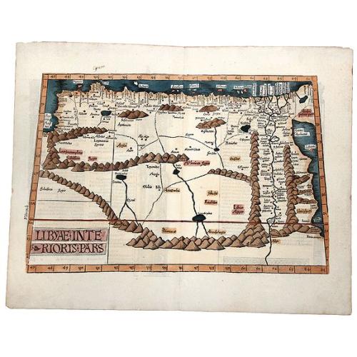 Old map image download for LIBYAE INTERIORI PARS. [Egypt & Libya]