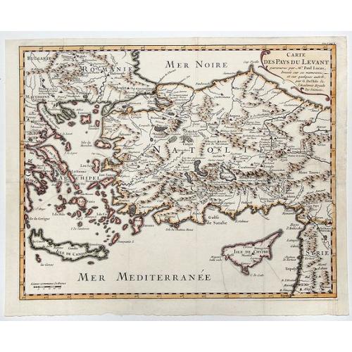 Old map image download for CARTE DES PAYS DU LEVANT.