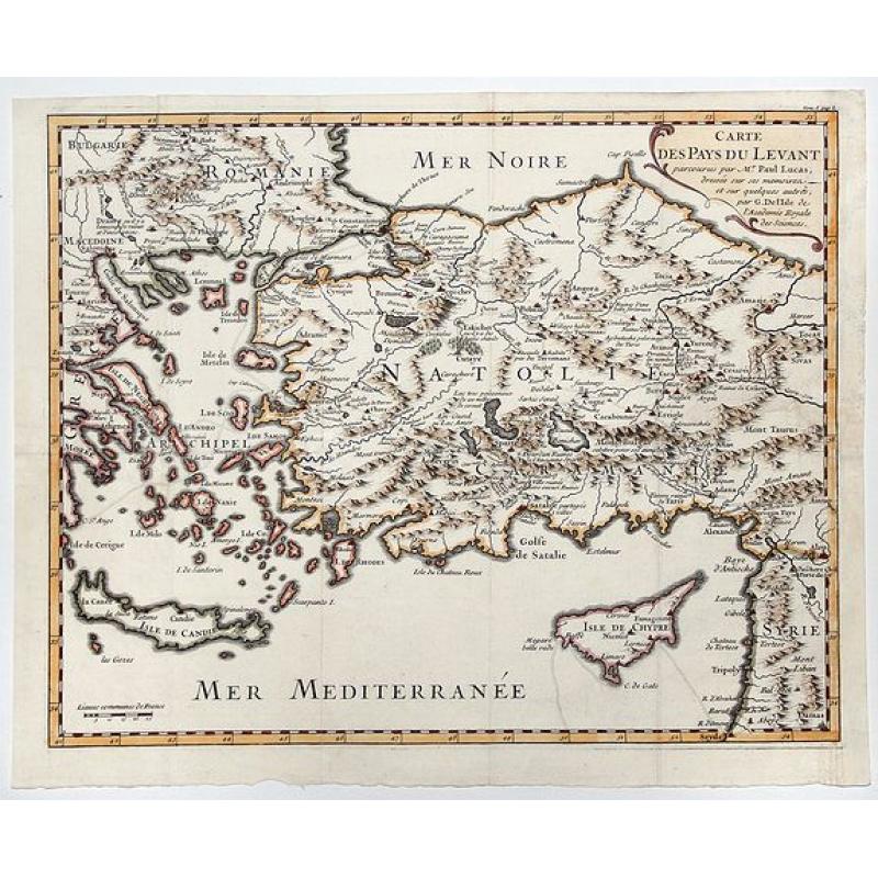 CARTE DES PAYS DU LEVANT.