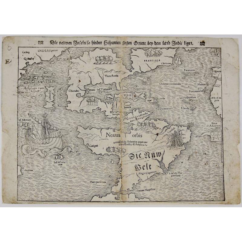 Die neüwen Inseln/ so hinder Hispanien gegen Orient bey dem land Indie ligen.