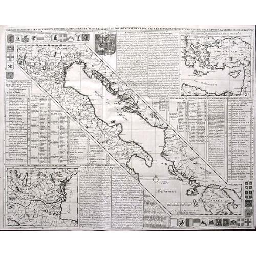 Old map image download for Carte de geographie des differents etats de la Republique de Venise. . .