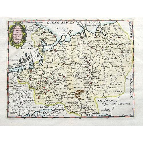 Old map image download for Russie Blanche ou Moscovie. . .