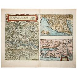 CARINTHIAE DUCATUS, ET GORITIAE PALATINATUS, WOLF. LAZIO -Histriae tabula a Petro Coppo defer - ZARAE, ET SEBENICI DESCRIPTION